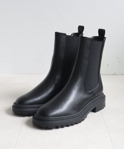 JETEE(ジュテ)の「【JETEE/ジュテ】サイドゴアミドルブーツ(ブーツ・レディース・オリーブ/ブラック・37/38/39)」の2枚目の写真