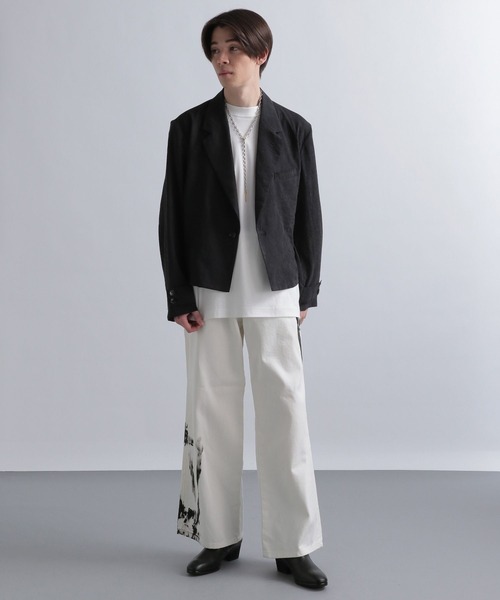 HARE（ハレ）の「ブラッシュペイントデニムパンツ(HARE)（デニムパンツ・メンズ・ブラック/オフホワイト・SMALL/MEDIUM）」の11枚目の写真