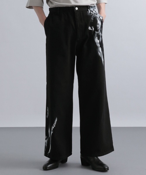 HARE（ハレ）の「ブラッシュペイントデニムパンツ(HARE)（デニムパンツ・メンズ・ブラック/オフホワイト・SMALL/MEDIUM）」の12枚目の写真