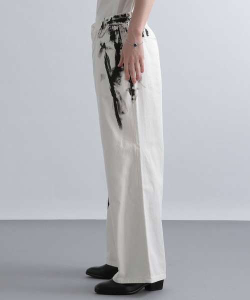HARE（ハレ）の「ブラッシュペイントデニムパンツ(HARE)（デニムパンツ・メンズ・ブラック/オフホワイト・SMALL/MEDIUM）」の9枚目の写真