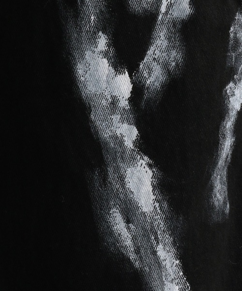 HARE（ハレ）の「ブラッシュペイントデニムパンツ(HARE)（デニムパンツ・メンズ・ブラック/オフホワイト・SMALL/MEDIUM）」の10枚目の写真