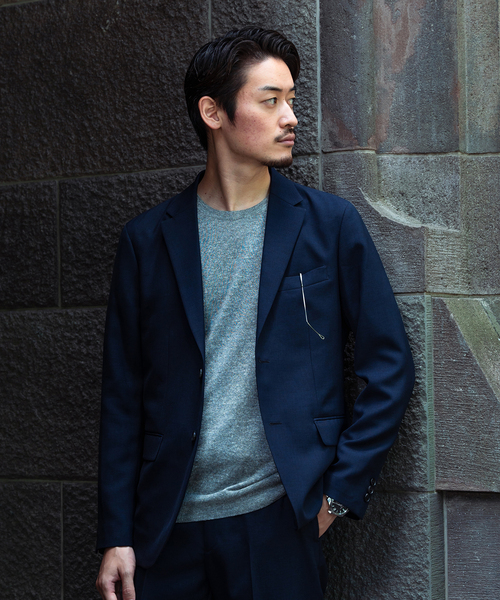 EDIFICE SELECT（エディフィスセレクト）の「オールシーズン ウール ライク 2ボタン ジャケット "セットアップ着用可"（テーラードジャケット・メンズ・チャコールグレー/ネイビー/ブラウン/カーキ・SMALL/MEDIUM/LARGE/X-LARGE）」の8枚目の写真