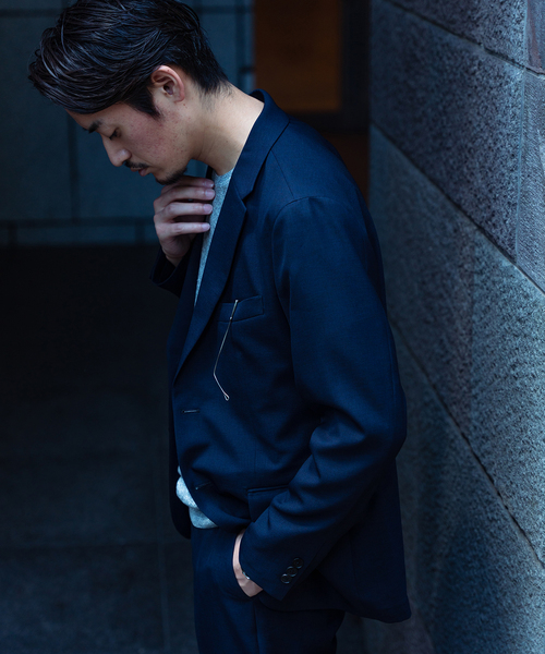 EDIFICE SELECT（エディフィスセレクト）の「オールシーズン ウール ライク 2ボタン ジャケット "セットアップ着用可"（テーラードジャケット・メンズ・チャコールグレー/ネイビー/ブラウン/カーキ・SMALL/MEDIUM/LARGE/X-LARGE）」の11枚目の写真