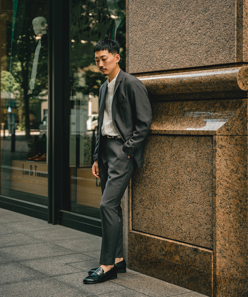 EDIFICE SELECT（エディフィスセレクト）の「オールシーズン ウール ライク 2ボタン ジャケット "セットアップ着用可"（テーラードジャケット・メンズ・チャコールグレー/ネイビー/ブラウン/カーキ・SMALL/MEDIUM/LARGE/X-LARGE）」の12枚目の写真