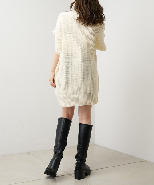 Chico（チコ）の「【2022AW】ワッペン付き袖取り外ルーズカーディガン（カーディガン/ボレロ・レディース・アイボリー/ブラック/グレー・FREE）」の15枚目の写真