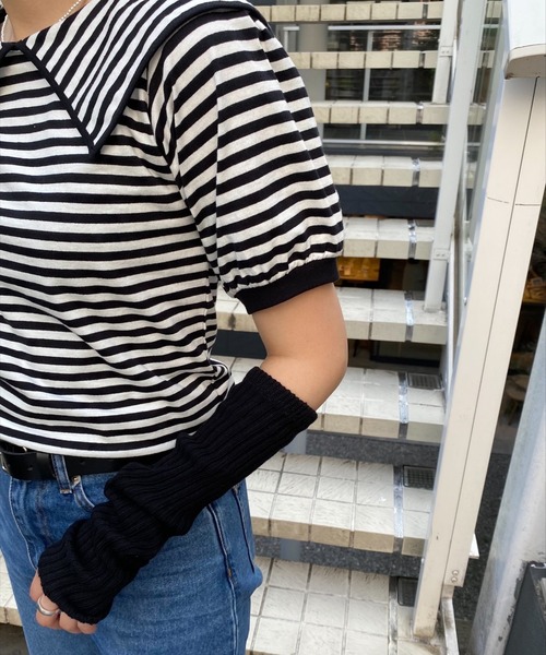 WEGO(ウィゴー)の「WEGO/2WAYカバー(アームカバー・レディース・ホワイト/ブラック/ベージュ/オフホワイト/ピンク/ライム/オレンジ/ブルー・FREE)」の21枚目の写真