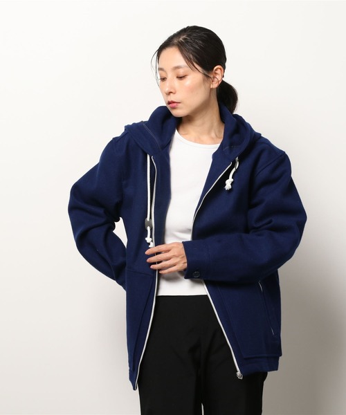 603（ロクマルサン）の「603 MELTON FOOD BLOUSON（ブルゾン・レディース・ブラック/ブルー・FREE）」の2枚目の写真
