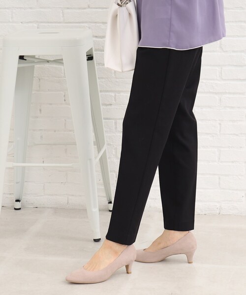 SHOO・LA・RUE(シューラルー)の「◆【美脚シルエット】センタープレス テーパードパンツ(その他パンツ・レディース・ナチュラル/ダークグリーン/ブラック/イエロー/チャコールグレー/ベージュ系1・05/03/04/02/01/10)」の11枚目の写真