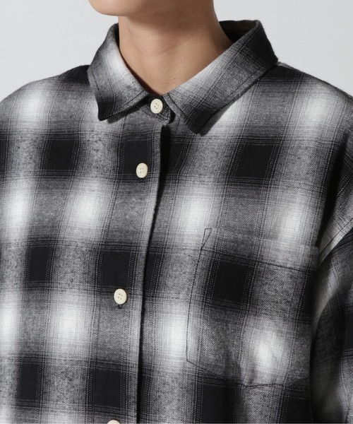 MANASTASH(マナスタッシュ)の「MANASTASH/マナスタッシュ WS BIG SHIRT(シャツ/ブラウス・レディース・ブラック/グリーン・M)」の8枚目の写真