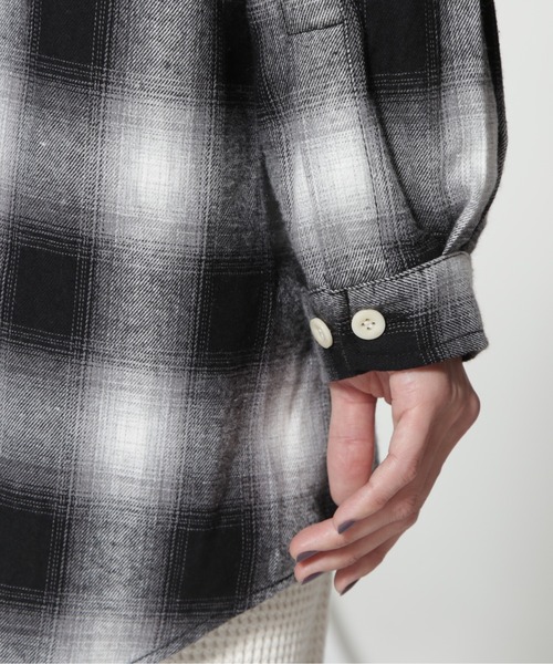 MANASTASH(マナスタッシュ)の「MANASTASH/マナスタッシュ WS BIG SHIRT(シャツ/ブラウス・レディース・ブラック/グリーン・M)」の9枚目の写真