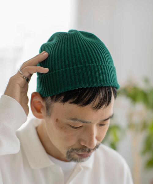coen(コーエン)の「アクリルカタアゼニットキャップ(ニットキャップ/ビーニー・メンズ・ダークグリーン/マスタード/コバルトブルー/ブラック・FREE)」の8枚目の写真