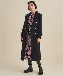 GRACE CONTINENTAL グレースコンチネンタル の ノーカラーシャギーコート ノーカラーコート