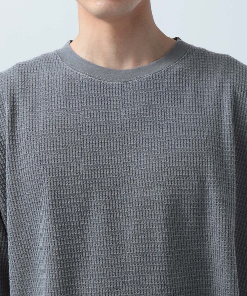 BAYFLOW(ベイフロー)の「【B-Mountain】ワッフルL/S TEE(Tシャツ/カットソー・メンズ・グレー/オフホワイト/ラベンダー・MEDIUM/LARGE)」の11枚目の写真