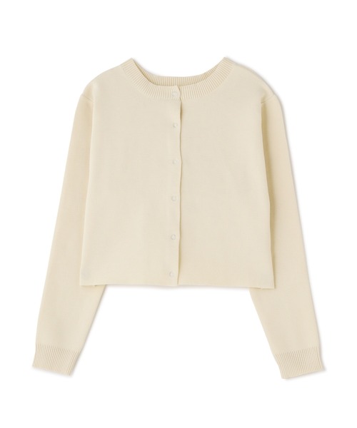 FREE'S MART（フリーズマート）の「◆12G総針前後2Wayショート丈カーディガン（カーディガン/ボレロ・レディース・ホワイト/ブラック/ピンク・FREE）」の2枚目の写真