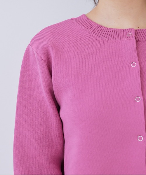 FREE'S MART（フリーズマート）の「◆12G総針前後2Wayショート丈カーディガン（カーディガン/ボレロ・レディース・ホワイト/ブラック/ピンク・FREE）」の7枚目の写真