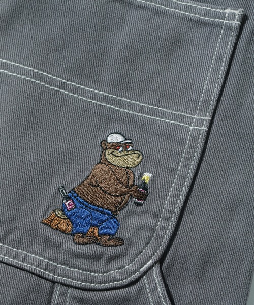 XLARGE（エクストララージ）の「EMBROIDERED OVER-DYE WORK PANTS（その他パンツ・メンズ・チャコールグレー/パープル/グリーン・32inch/30inch/34inch/36inch）」の15枚目の写真