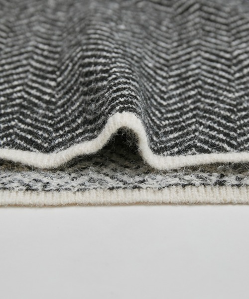 ROPE' PICNIC（ロペピクニック）の「ヘリンボーンジャガードニットプルオーバー（ニット/セーター・レディース・ブラック/グリーン・38）」の14枚目の写真