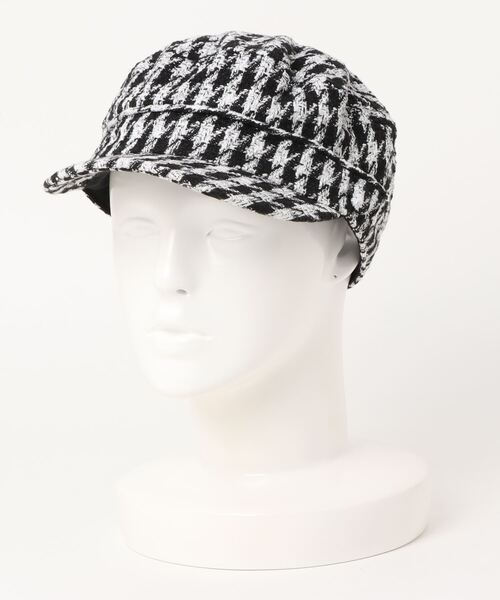 EDIT COLOGNE（エディットコロン）の「ツイードマリンキャスケット（キャスケット・レディース・ホワイト/ブラック/ブラック系その他・ﾌﾘ-）」の3枚目の写真