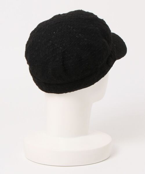 EDIT COLOGNE（エディットコロン）の「ツイードマリンキャスケット（キャスケット・レディース・ホワイト/ブラック/ブラック系その他・ﾌﾘ-）」の4枚目の写真