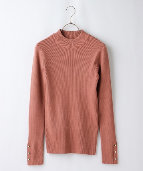 Honeys（ハニーズ）の「抗菌リブハイネックニット（ニット/セーター・レディース・グリーン/ブラック×ホワイト/アイボリー/ホワイト×ブラック/ブラック/オレンジ系その他・S/M/L/LL）」の21枚目の写真