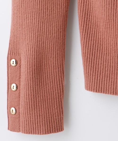 Honeys（ハニーズ）の「抗菌リブハイネックニット（ニット/セーター・レディース・グリーン/ブラック×ホワイト/アイボリー/ホワイト×ブラック/ブラック/オレンジ系その他・S/M/L/LL）」の22枚目の写真