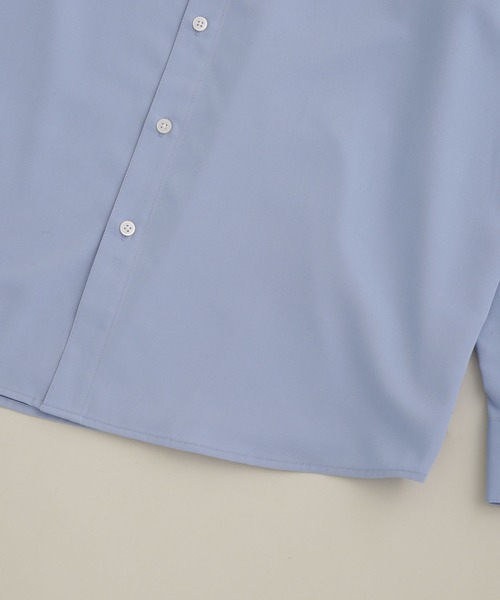 NANO universe(ナノユニバース)の「LB.04/WEB限定 エントリーワイドカッタウェイシャツ(シャツ/ブラウス・メンズ・ホワイト/ブルー/ネイビー・S/M/L)」の14枚目の写真