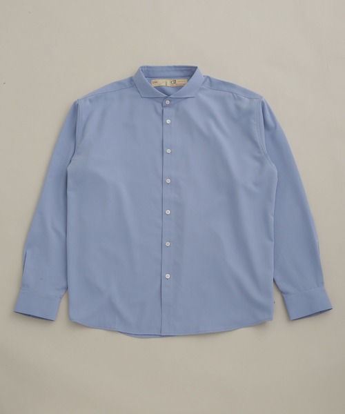 NANO universe(ナノユニバース)の「LB.04/WEB限定 エントリーワイドカッタウェイシャツ(シャツ/ブラウス・メンズ・ホワイト/ブルー/ネイビー・S/M/L)」の11枚目の写真