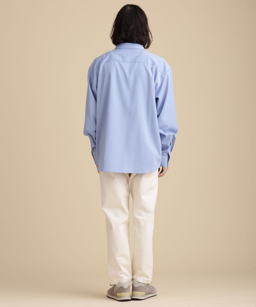 NANO universe(ナノユニバース)の「LB.04/WEB限定 エントリーワイドカッタウェイシャツ(シャツ/ブラウス・メンズ・ホワイト/ブルー/ネイビー・S/M/L)」の10枚目の写真