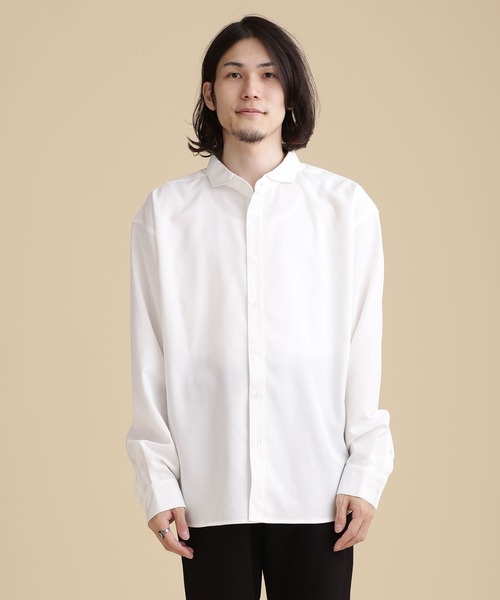 NANO universe(ナノユニバース)の「LB.04/WEB限定 エントリーワイドカッタウェイシャツ(シャツ/ブラウス・メンズ・ホワイト/ブルー/ネイビー・S/M/L)」の5枚目の写真