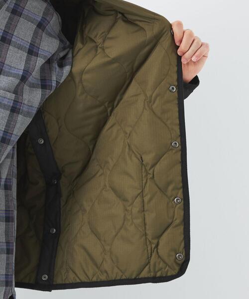 TAION(タイオン)の「【WEB限定】<TAION>ミリタリー クルーネック ダウン ジャケット ブルゾン(ダウンジャケット/コート・メンズ・ブラック/オリーブ/ブラウン・M/L/XL)」の11枚目の写真