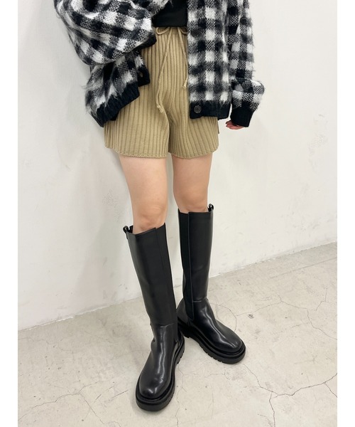 WC（ダブル シー）の「ロングサイドゴアブーツ（ブーツ・レディース・ブラック・MEDIUM/SMALL）」の6枚目の写真