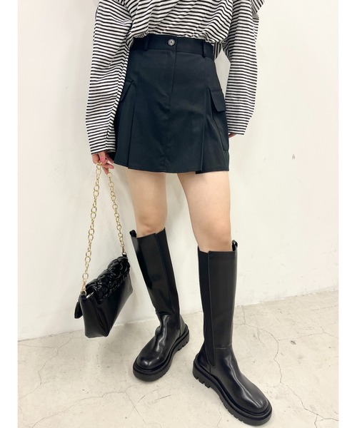 WC（ダブル シー）の「ロングサイドゴアブーツ（ブーツ・レディース・ブラック・MEDIUM/SMALL）」の3枚目の写真