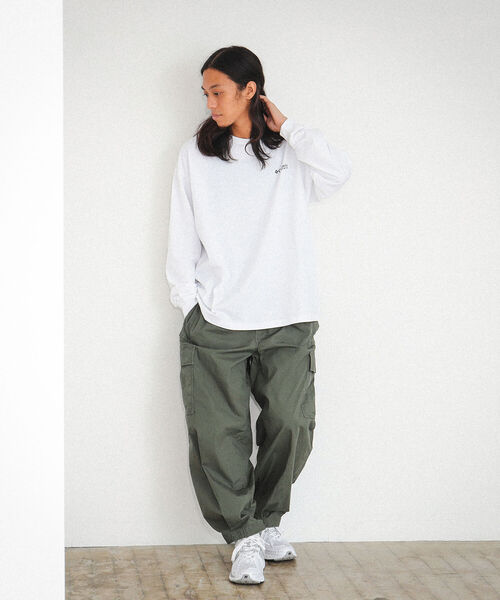 BEAMS(ビームス)の「Columbia PFG × BEAMS / 別注 LOGRIVER BMS LONG SLEEVE TEE(Tシャツ/カットソー・メンズ・ホワイト/ネイビー・SMALL/MEDIUM/LARGE/X-LARGE)」の3枚目の写真