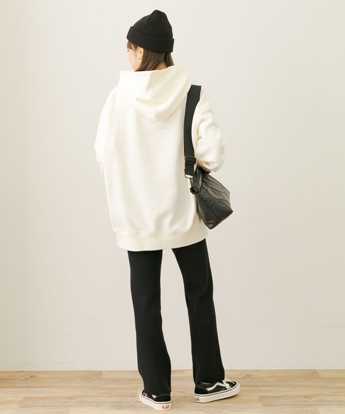 URBAN RESEARCH Sonny Label（アーバンリサーチサニーレーベル）の「『蓄熱機能』ウォームストレートニットパンツ（その他パンツ・レディース・モカ/グレー系その他/ブラック・FREE）」の10枚目の写真