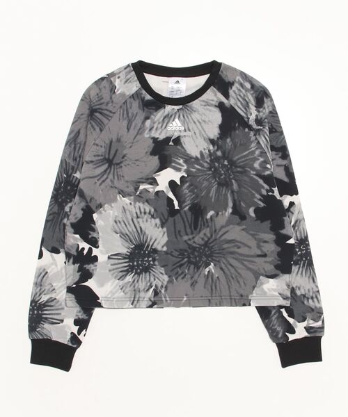 adidas（アディダス）の「アディダス adidas WAOPクルースウェット（スウェット・レディース・ブラック/スモークピンク・L/M/S/XL）」の2枚目の写真