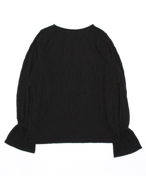 KOBE LETTUCE(コウベレタス)の「なみなみデザイントップス(シャツ/ブラウス・レディース・ブラック/オフホワイト・FREE)」の13枚目の写真