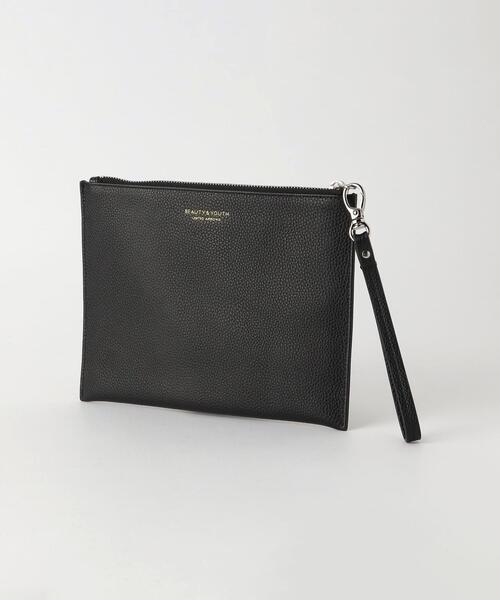 BEAUTY&YOUTH UNITED ARROWS(ビューティーアンドユースユナイテッドアローズ)の「【WEB限定】 by レザー クラッチ バッグ(クラッチバッグ・メンズ・ブラック・FREE)」の3枚目の写真