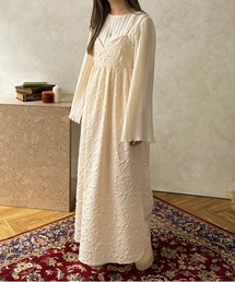 【apres jour clair】フラワージャガードキャミワンピース【ZOZOTOWN限定アイテム】