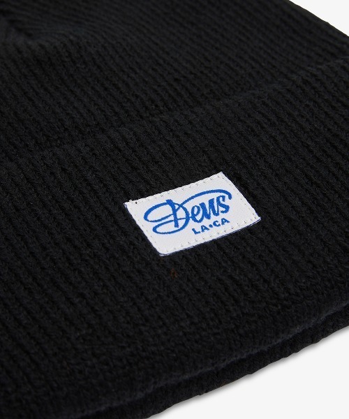 DEUS EX MACHINA(デウスエクスマキナ)の「KARL BEANIE(ニットキャップ/ビーニー・メンズ・ブラック/ブルー・OS)」の4枚目の写真