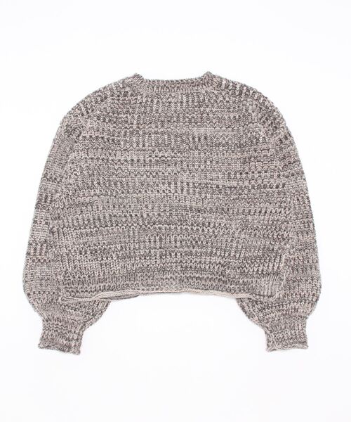 STYLEBLOCK(スタイルブロック)の「ショート丈MIXニットトップス(ニット/セーター・レディース・チャコールグレー/ブルー/モカ・FREE)」の4枚目の写真