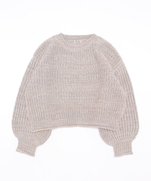STYLEBLOCK(スタイルブロック)の「ショート丈MIXニットトップス(ニット/セーター・レディース・チャコールグレー/ブルー/モカ・FREE)」の10枚目の写真