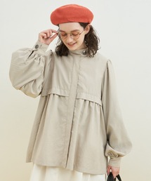 MERLOT | ショートギャザーAラインコート(その他アウター)