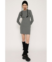 美品！SLY グレー ポロシャツスタイル ワンピース SLY | OPEN SHOULDER CUT ショートワンピース (ワンピース(ミニ