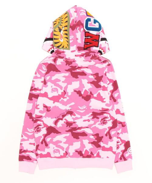 BAPE ピンク迷彩 シャークフード パーカー　エイプ フーディ BAPE ピンク迷彩 シャークフード パーカー エイプ フーディ