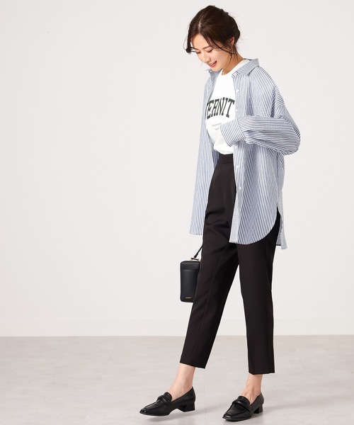 CHAN ME（チャンミ）の「綿100％カレッジロゴフレンチスリーブTシャツ（Tシャツ/カットソー・レディース・グリーン系その他/レッド系その他/ブラック/ホワイト/オレンジ系その他・MEDIUM/LARGE/X-LARGE）」の20枚目の写真
