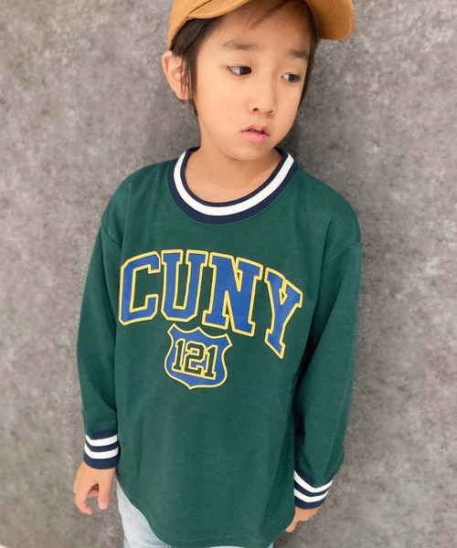 THE CASUAL(カジュアル)の「ラインリブビッグトレーナー(スウェット・キッズ・ブラック/ベージュ系/ダークグリーン/チャコール/オフホワイト/グレー系2/グレー系1/杢グレー/グレー系/ベージュ/グレー系3/ネイビー系/ブラック系/ホワイト系/ダークネイビー/ダークグリーン系・120cm/110cm/140cm/150cm/160cm/130cm)」の13枚目の写真