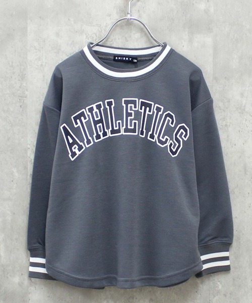 THE CASUAL(カジュアル)の「ラインリブビッグトレーナー(スウェット・キッズ・ブラック/ベージュ系/ダークグリーン/チャコール/オフホワイト/グレー系2/グレー系1/杢グレー/グレー系/ベージュ/グレー系3/ネイビー系/ブラック系/ホワイト系/ダークネイビー/ダークグリーン系・120cm/110cm/140cm/150cm/160cm/130cm)」の22枚目の写真