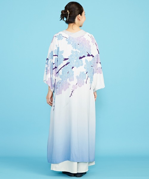 カヤ（カヤ）の「【カヤ】春錦UV長羽織（カーディガン/ボレロ・レディース・ライトブルー/ブラック/パープル/ライトピンク・FREE）」の16枚目の写真