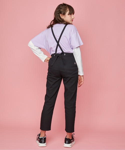 JENNI love(ジェニィラブ)の「サス付きバックリボンロングパンツ(デニムパンツ・キッズ・ブラック/ベージュ/サックスブルー/ブルー・130cm/140cm/150cm/160cm)」の14枚目の写真