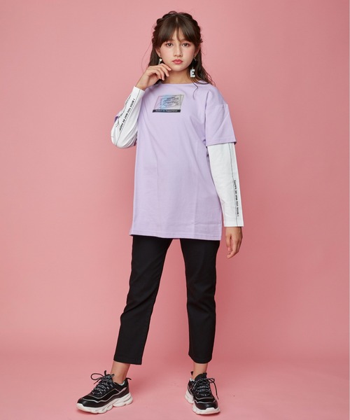 JENNI love(ジェニィラブ)の「サス付きバックリボンロングパンツ(デニムパンツ・キッズ・ブラック/ベージュ/サックスブルー/ブルー・130cm/140cm/150cm/160cm)」の18枚目の写真